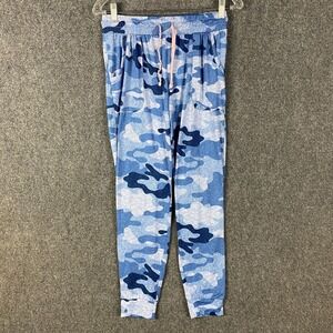 Jane & Bleecker Pajamas Pants Women's XS Camouflage Blue Polyester